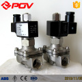 Las válvulas de solenoide cerradas normales de la serie del acero inoxidable de POP 2 / 2way tipo